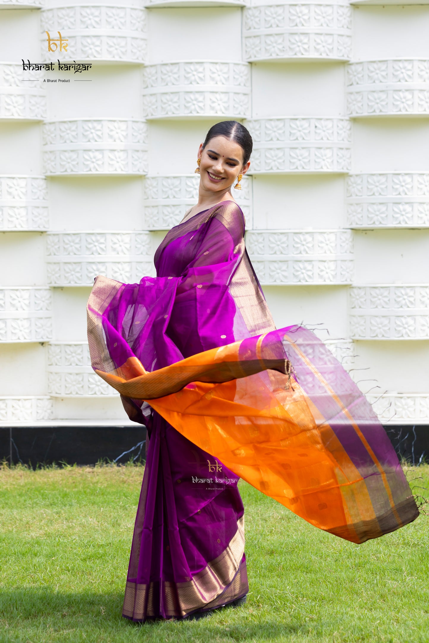 Maheshwari handloom Saree -Product code-THA045