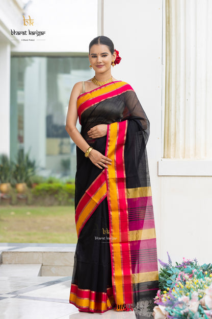 Maheshwari handloom Saree -Product code-THA046