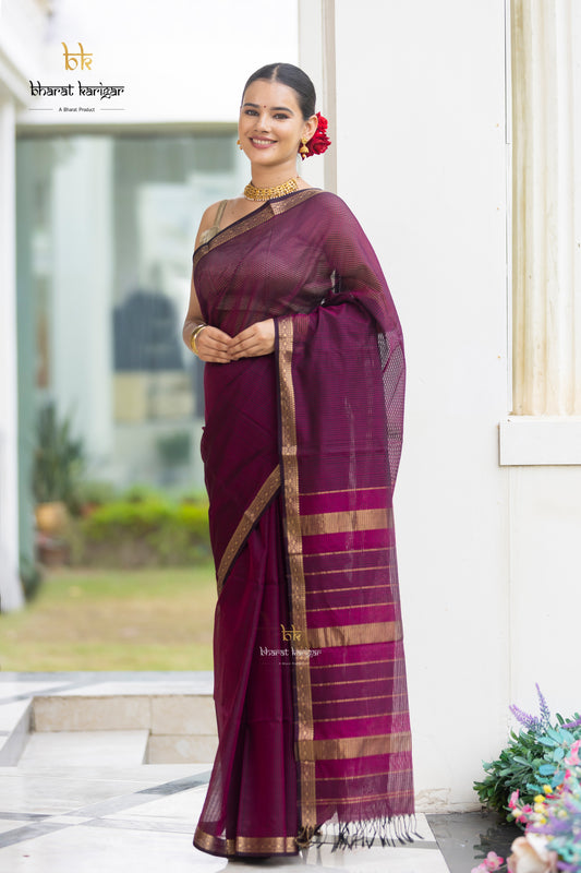 Maheshwari handloom Saree -Product code-THA047
