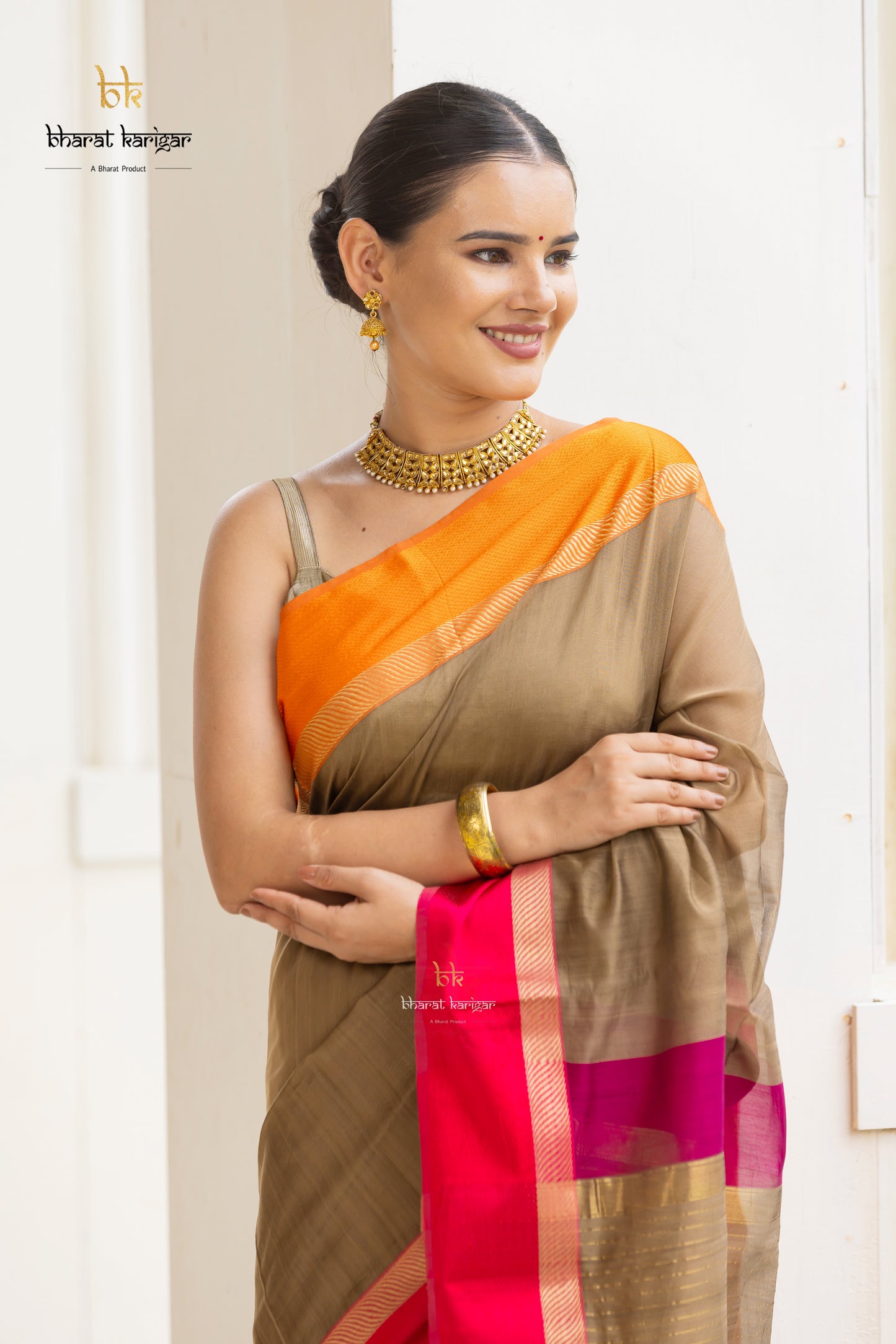 Maheshwari handloom Saree -Product code-THA048