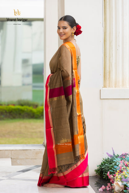 Maheshwari handloom Saree -Product code-THA048