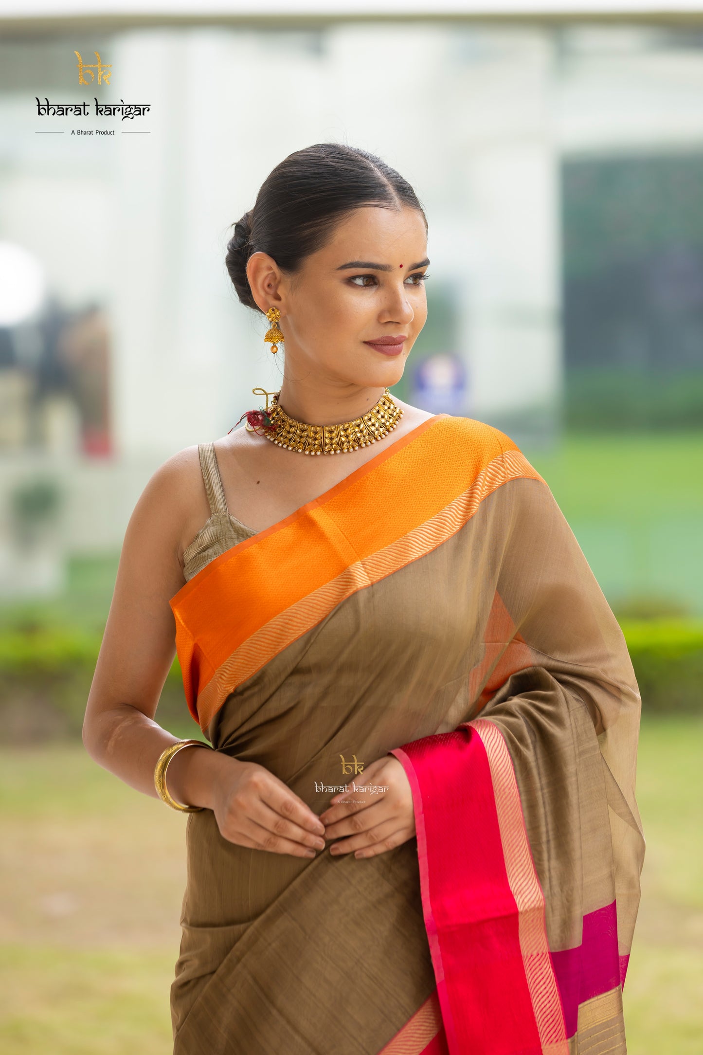 Maheshwari handloom Saree -Product code-THA048