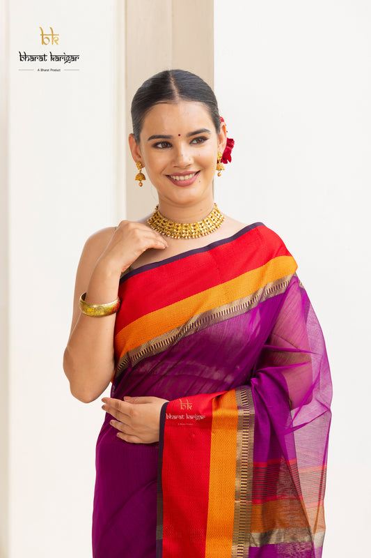 Maheshwari handloom Saree -Product code-THA049