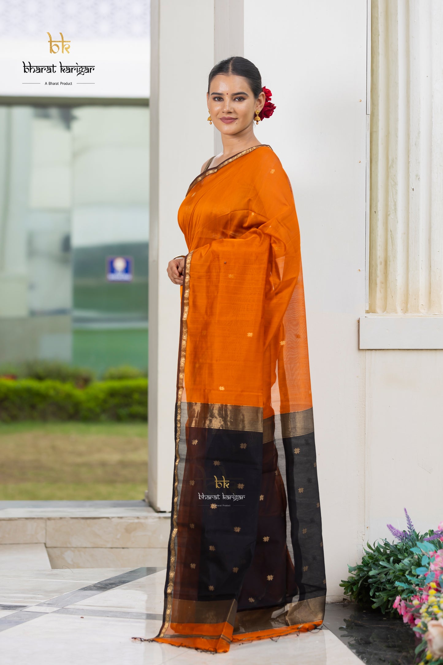 Maheshwari handloom Saree -Product code-THA050