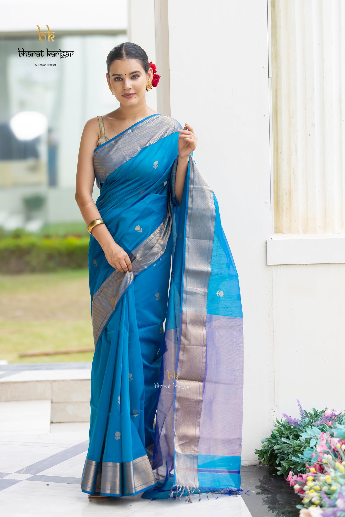 Maheshwari handloom Saree -Product code-THA051