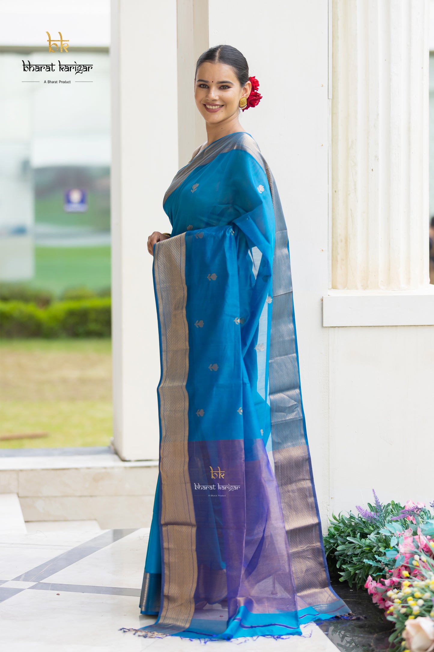 Maheshwari handloom Saree -Product code-THA051