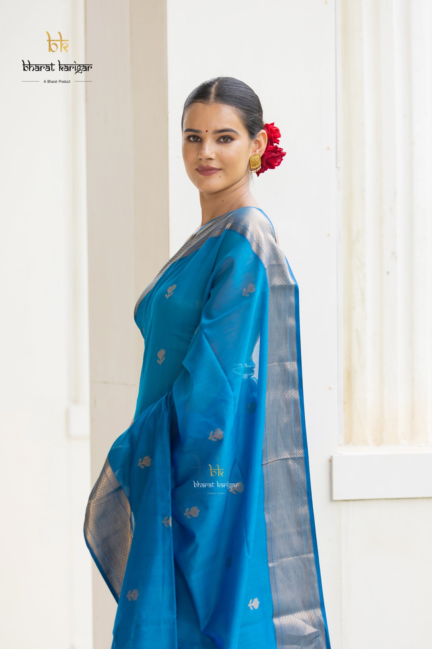 Maheshwari handloom Saree -Product code-THA051