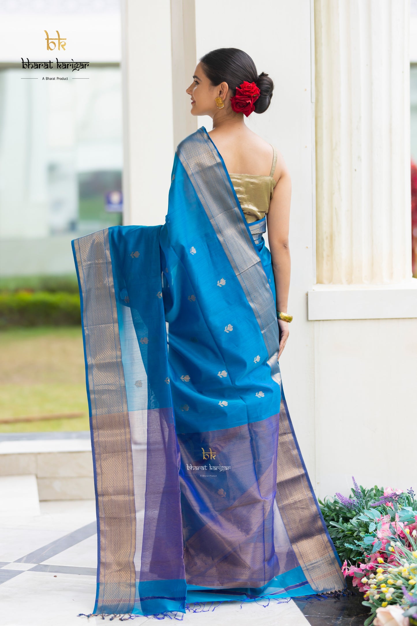Maheshwari handloom Saree -Product code-THA051