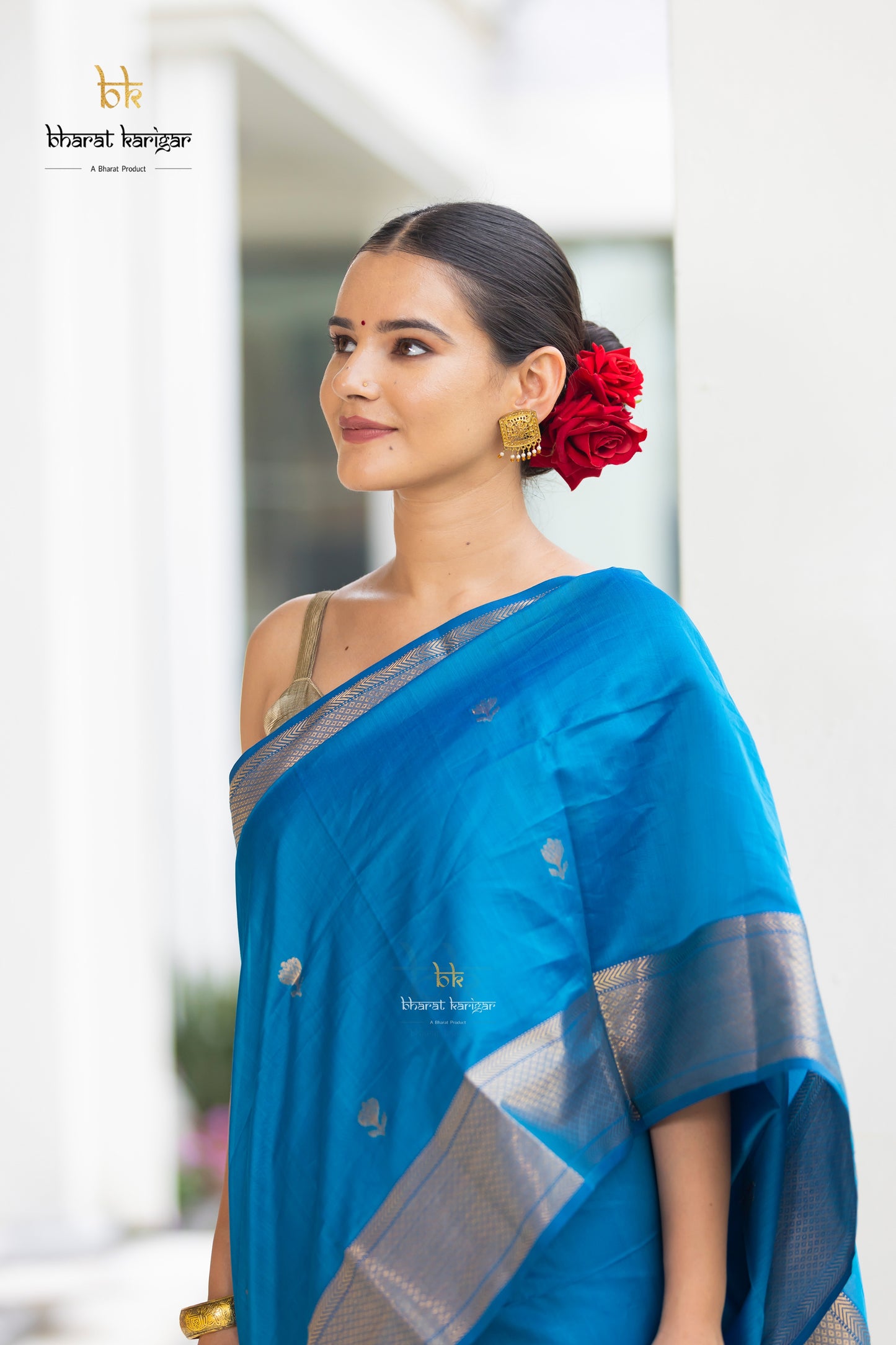 Maheshwari handloom Saree -Product code-THA051