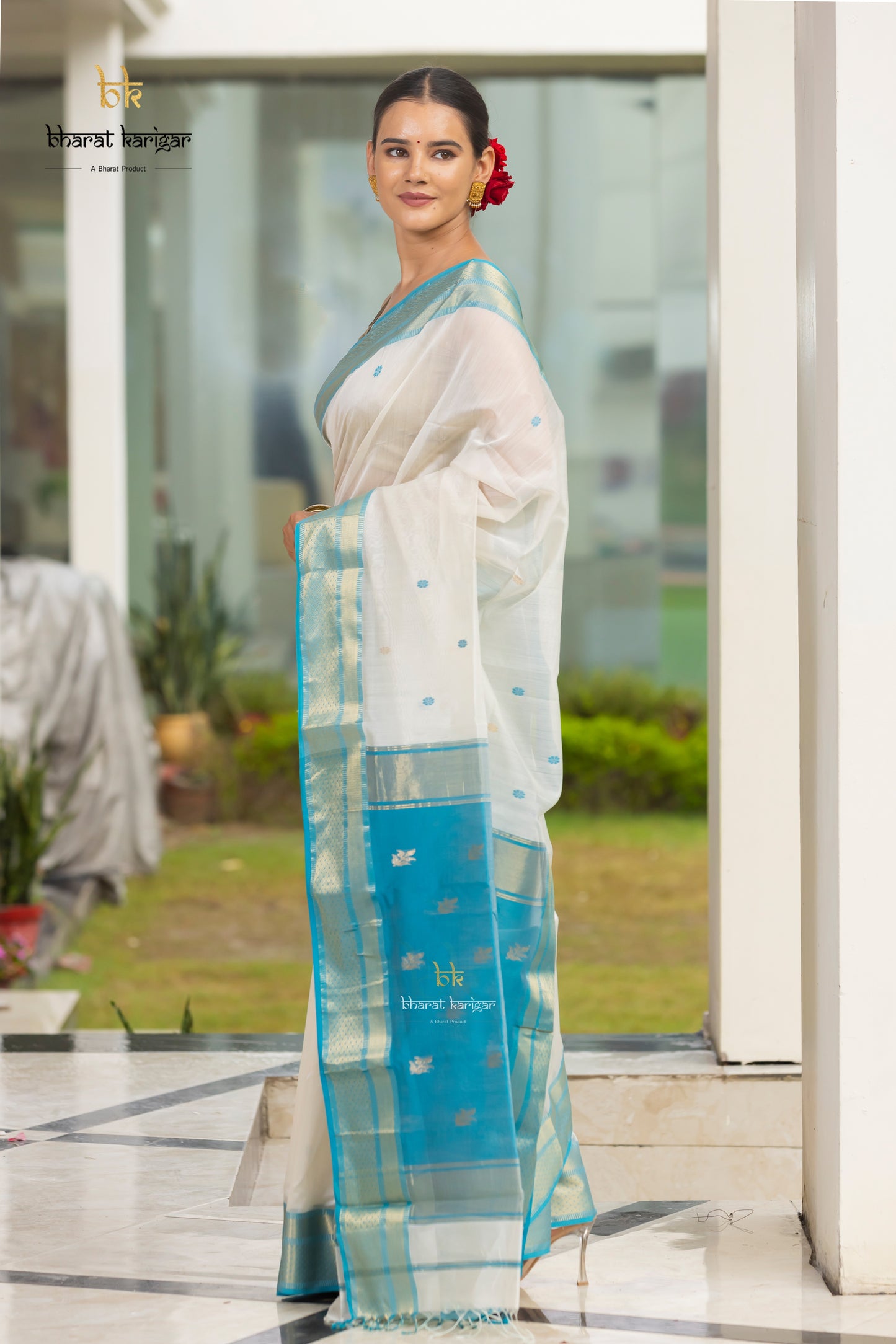 Maheshwari handloom Saree -Product code-THA055