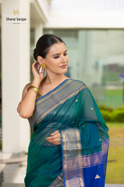 Maheshwari handloom Saree -Product code-THA057