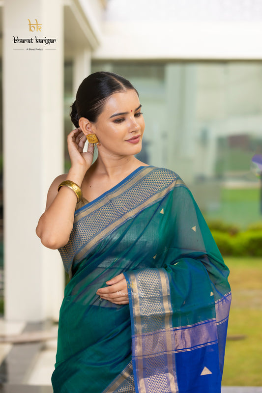 Maheshwari handloom Saree -Product code-THA056