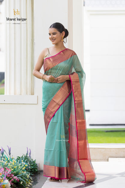 Maheshwari handloom Saree -Product code-THA058