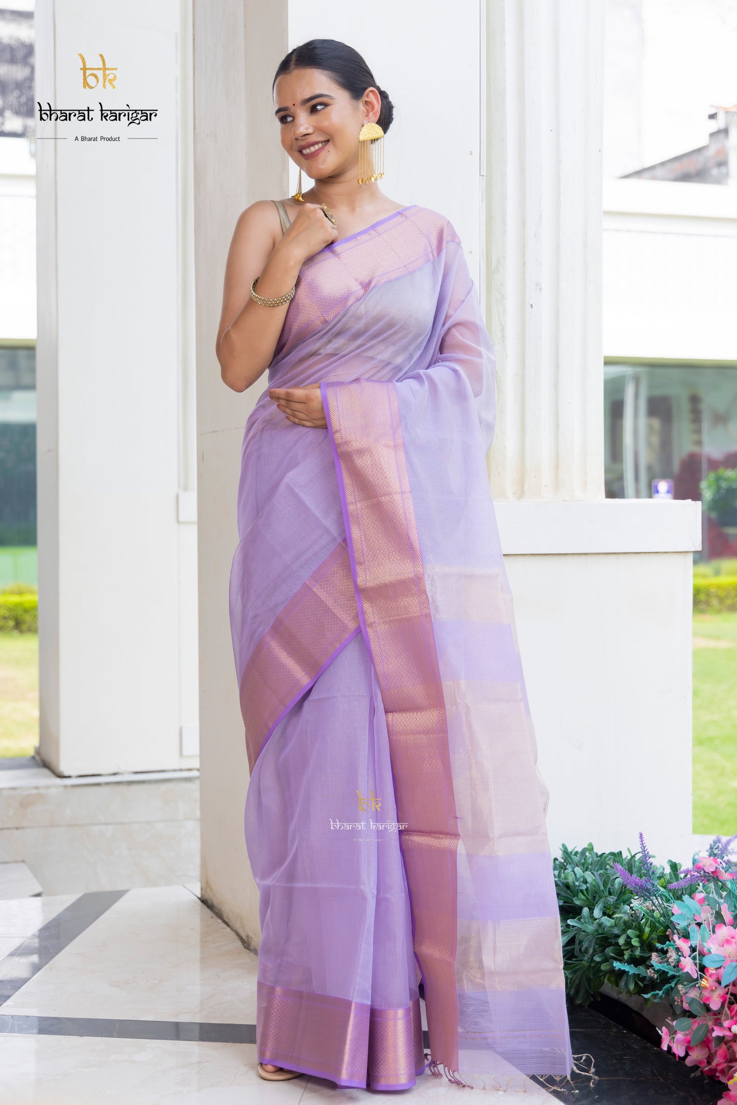 Maheshwari handloom Saree -Product code-THA059