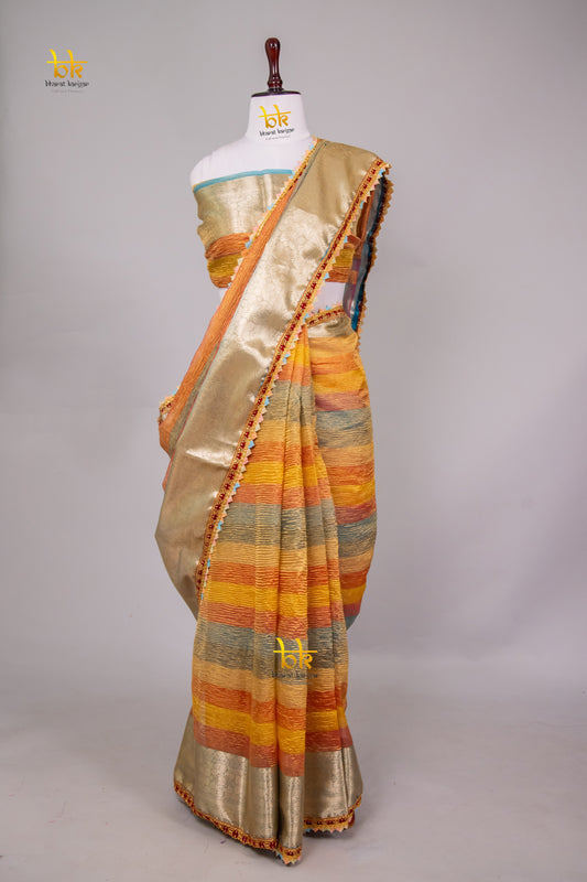 Banarasi mashru handloom Silk code-BYD108