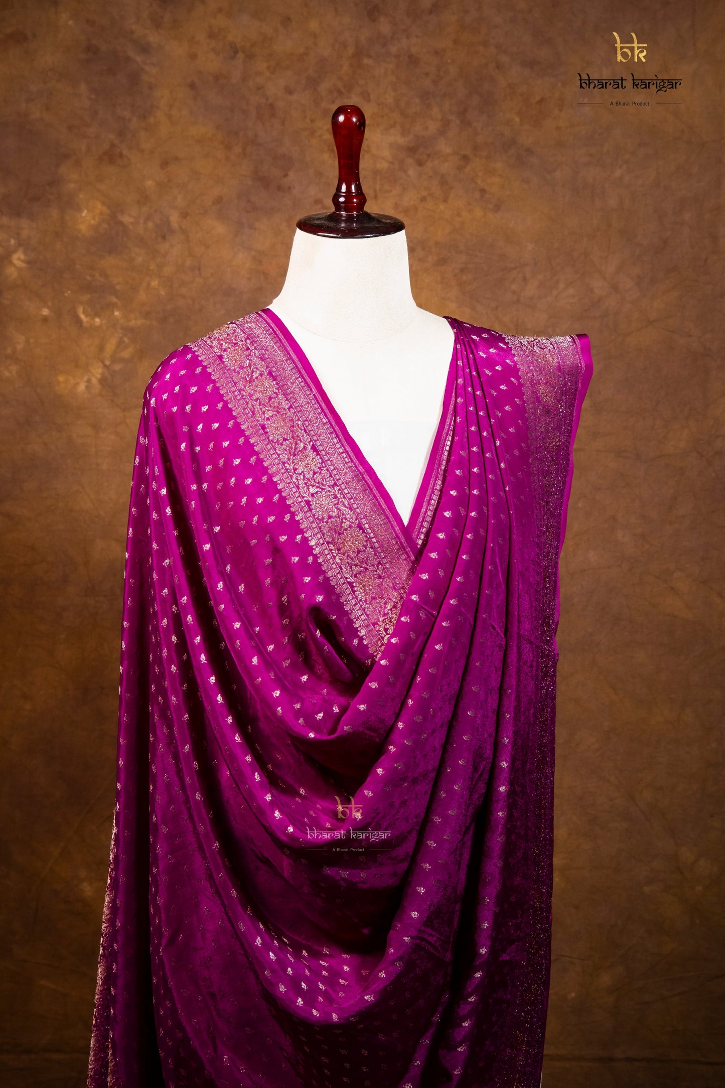 Banarasi Handloom Crepe Dupatta Code-BDH01