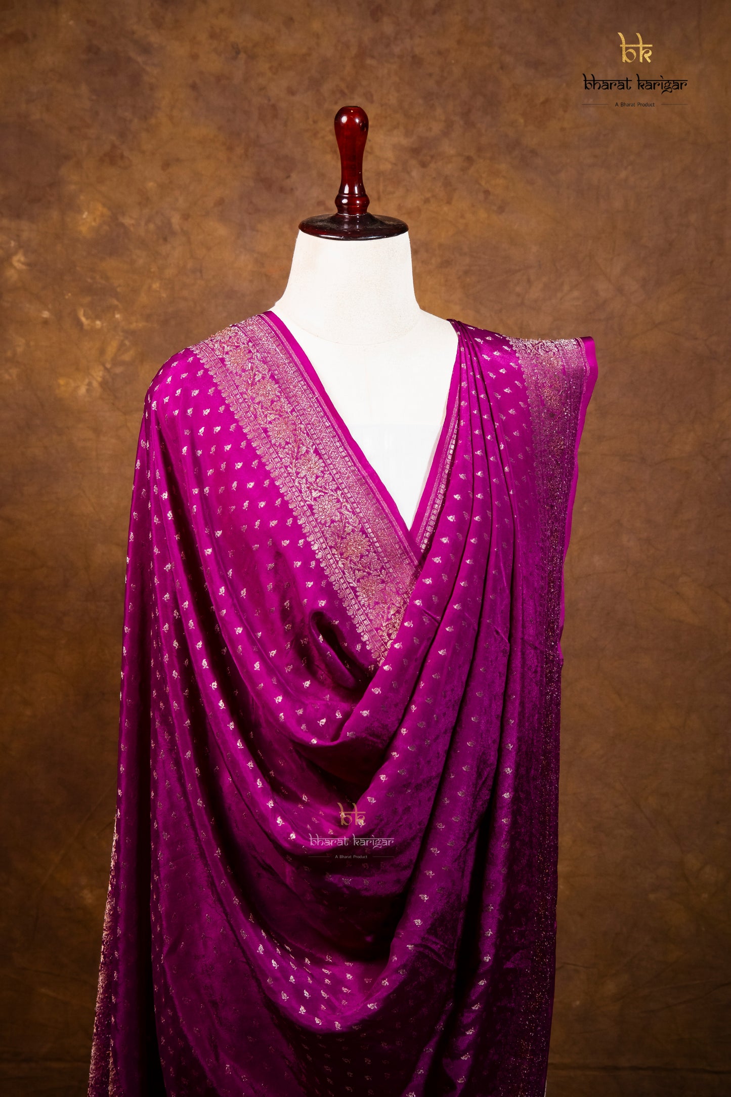 Banarasi Handloom Crepe Dupatta Code-BDH01