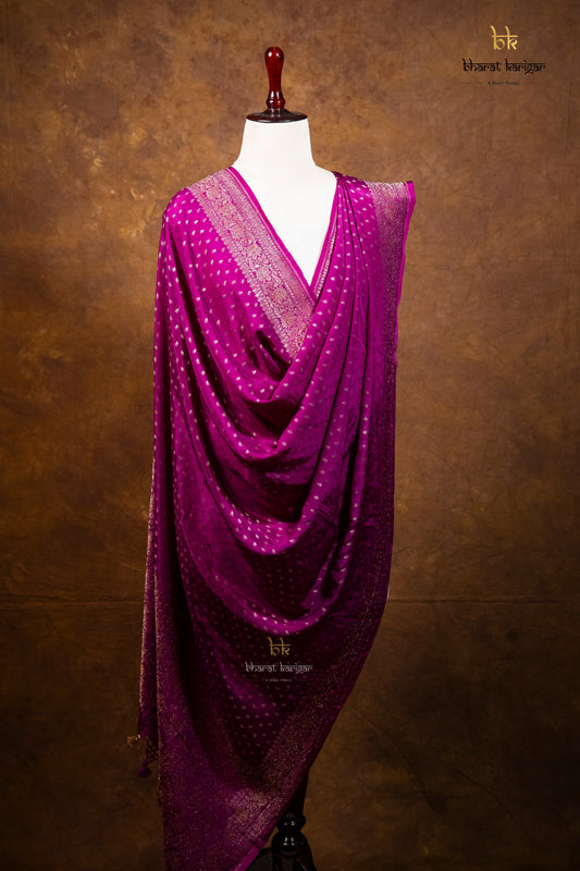 Banarasi Handloom Crepe Dupatta Code-BDH01