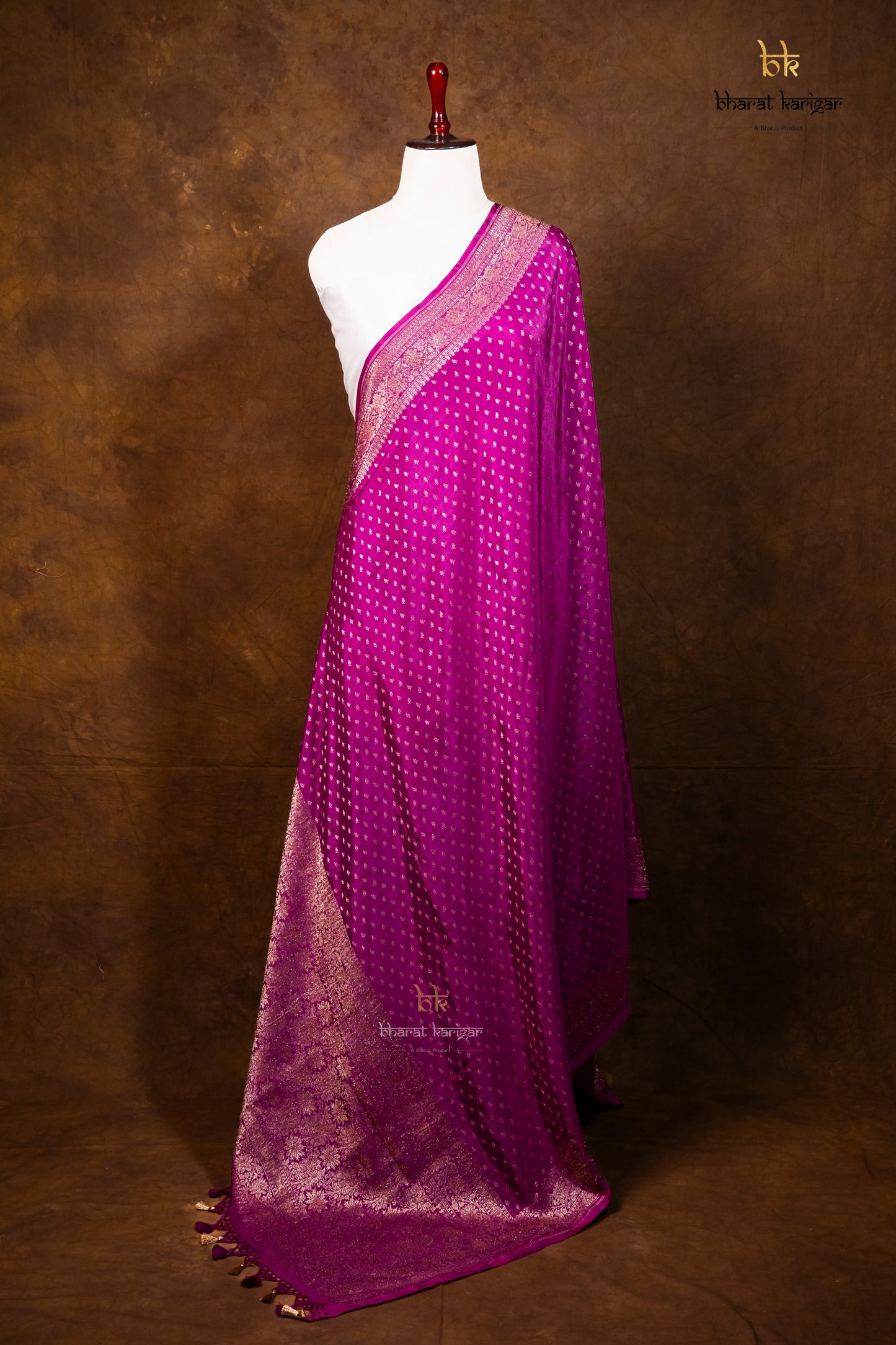 Banarasi Handloom Crepe Dupatta Code-BDH01