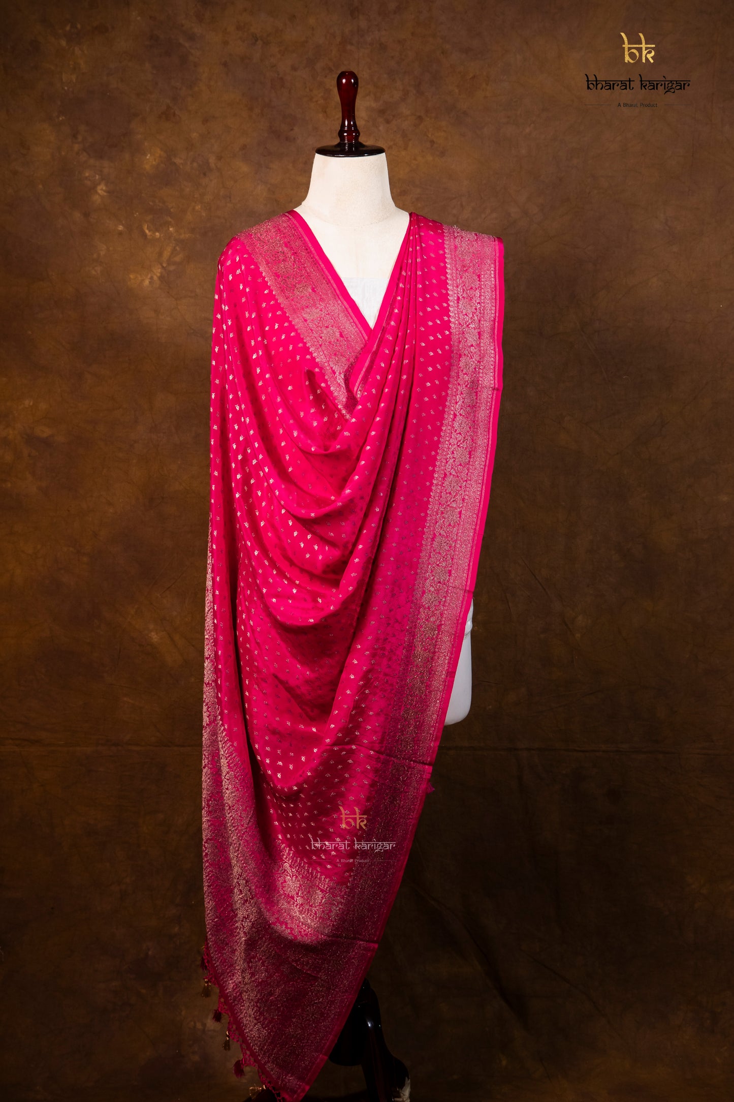 Banarasi Handloom Crepe Dupatta Code-BDH02