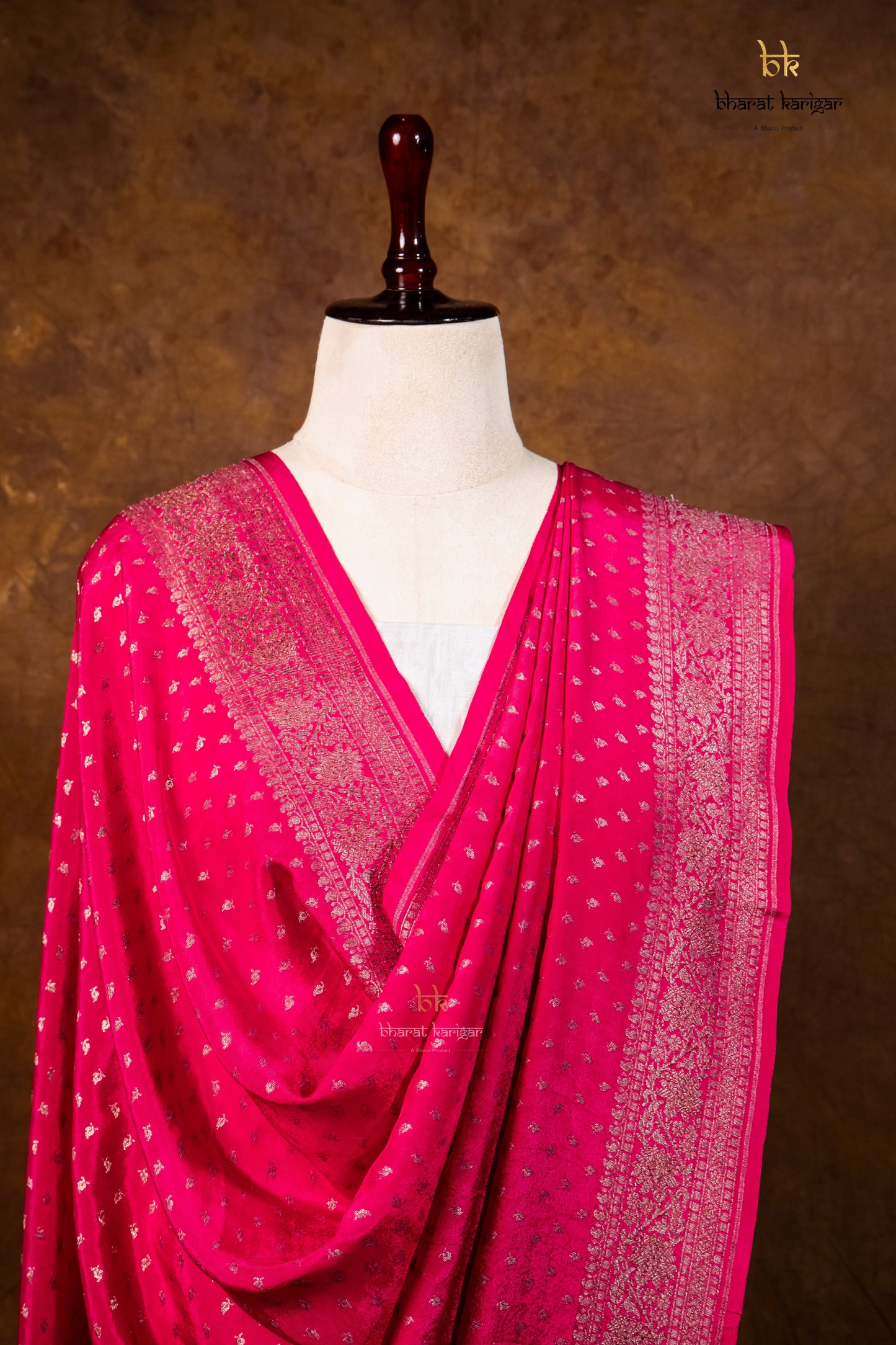 Banarasi Handloom Crepe Dupatta Code-BDH02