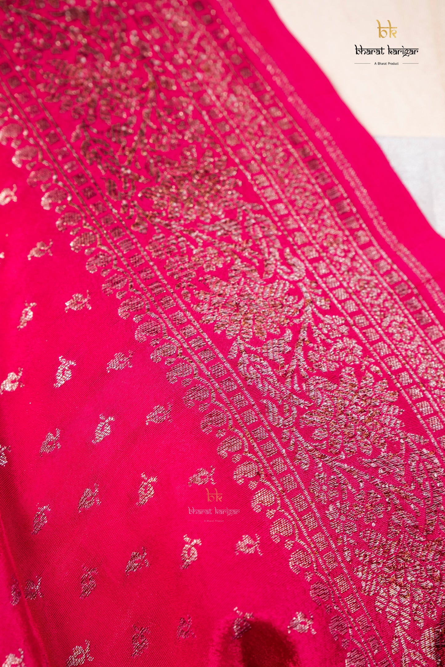 Banarasi Handloom Crepe Dupatta Code-BDH02