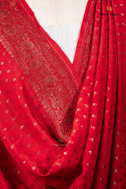 Banarasi Handloom Crepe Dupatta Code-BDH03