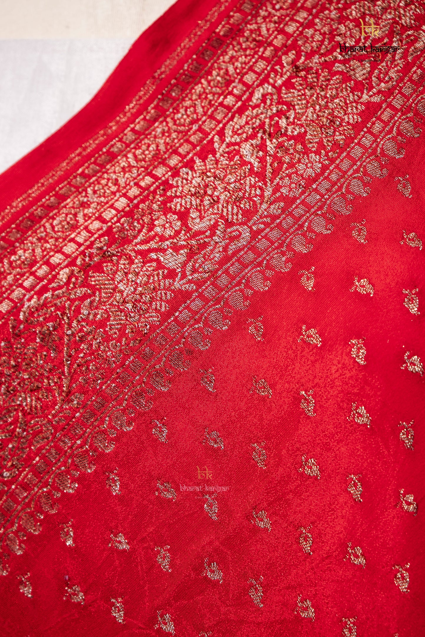 Banarasi Handloom Crepe Dupatta Code-BDH03