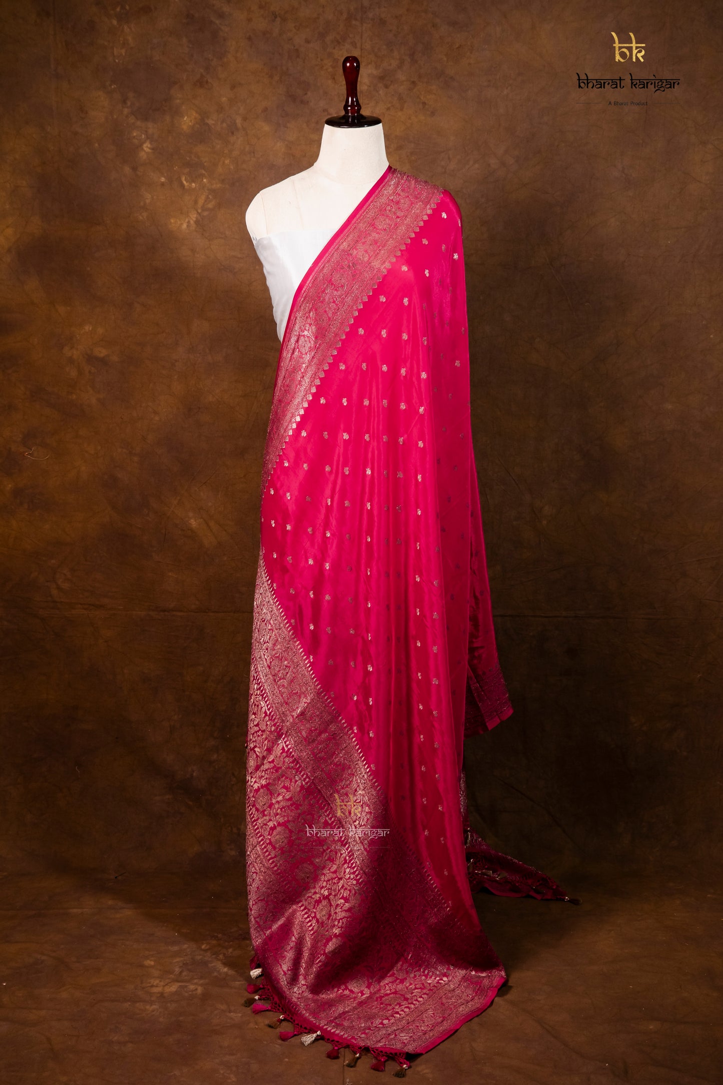 Banarasi Handloom Crepe Dupatta Code-BDH05