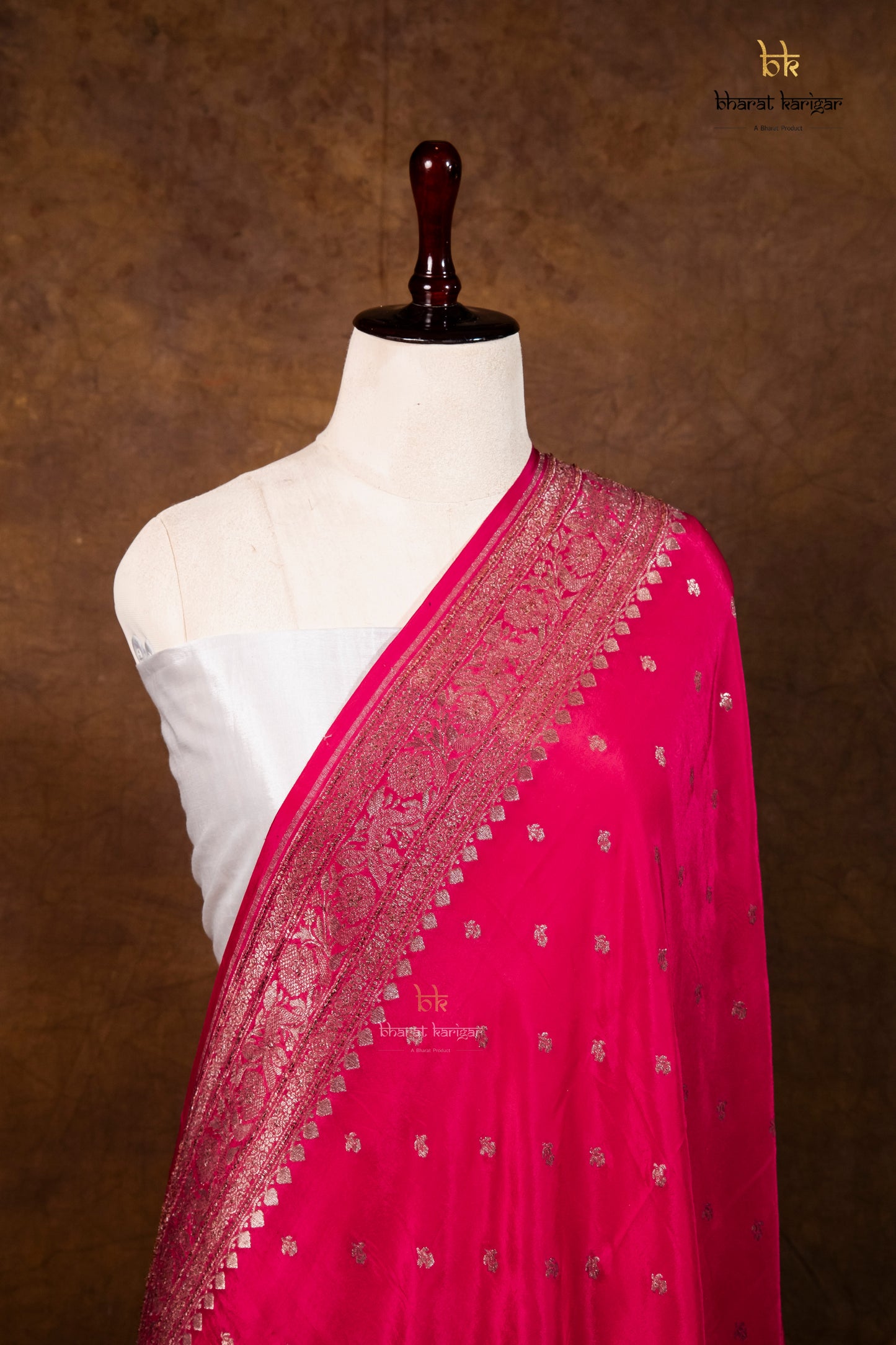Banarasi Handloom Crepe Dupatta Code-BDH05