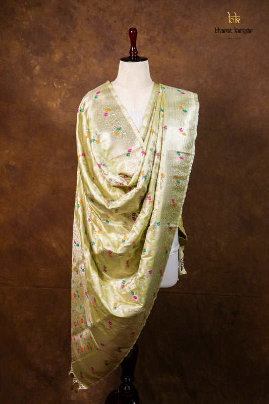 Banarasi Handloom Mashru Silk Dupatta Code-BDH06