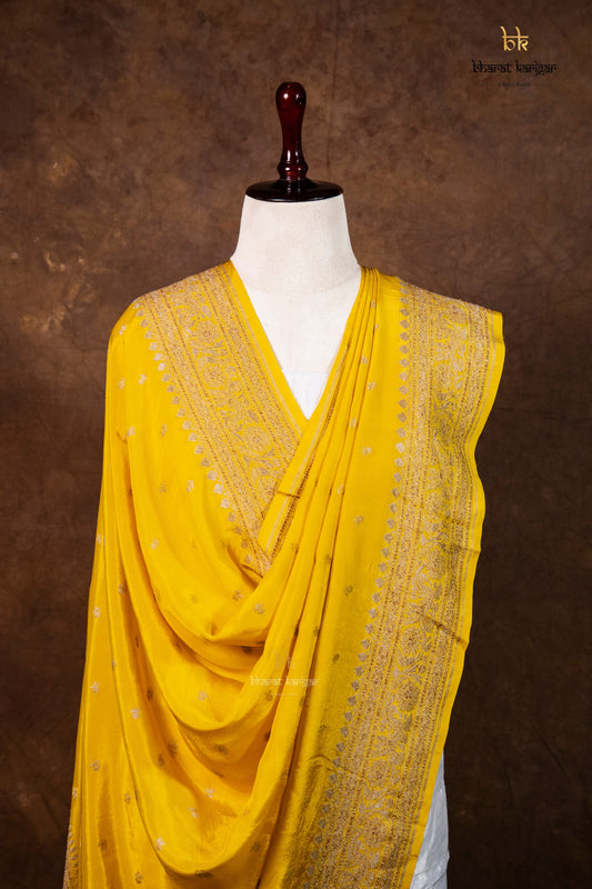 Banarasi Handloom Crepe Dupatta Code-BDH07