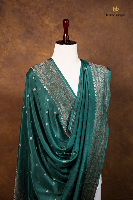 Banarasi Handloom Crepe Dupatta Code-BDH08