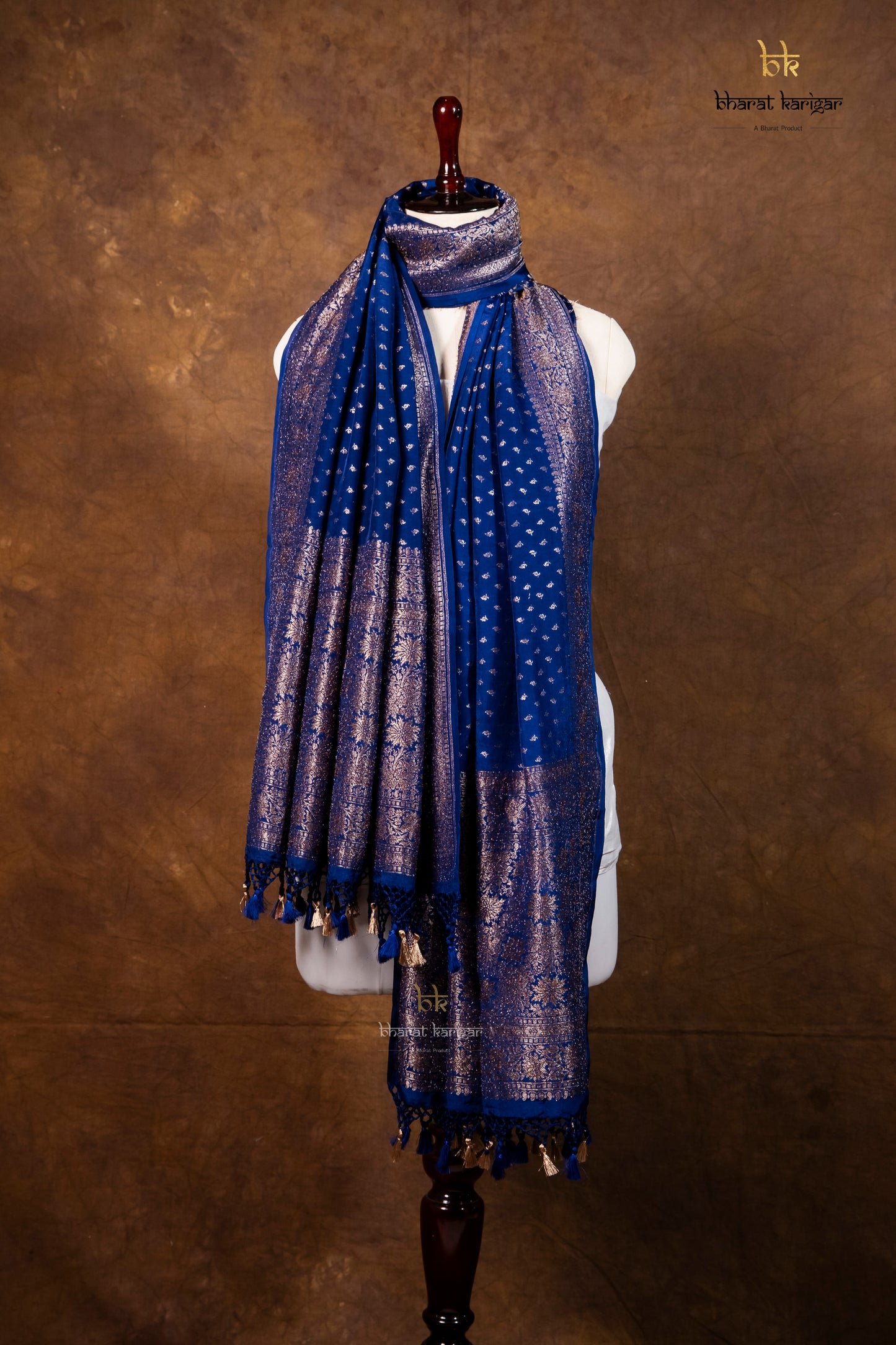 Banarasi Handloom Crepe Dupatta Code-BDH10
