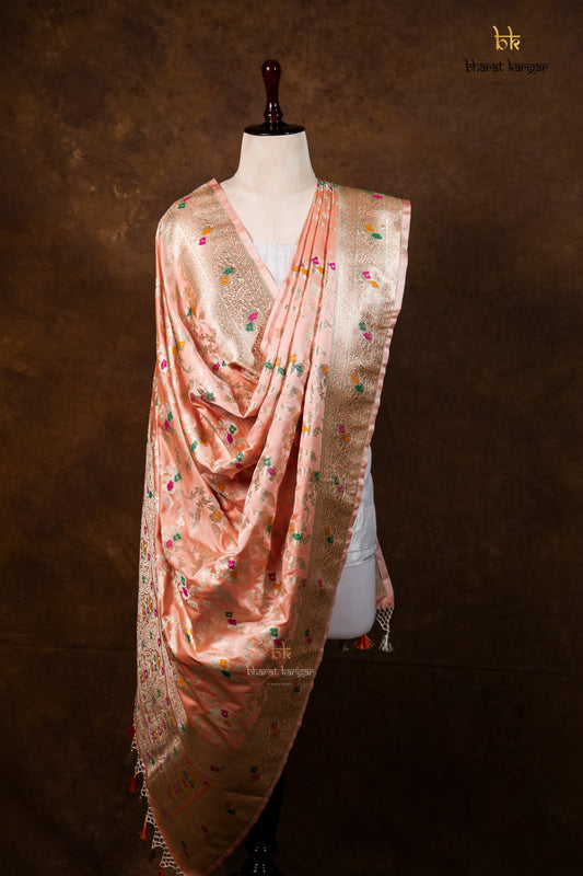 Banarasi Handloom Mashru Silk Dupatta Code-BDH11