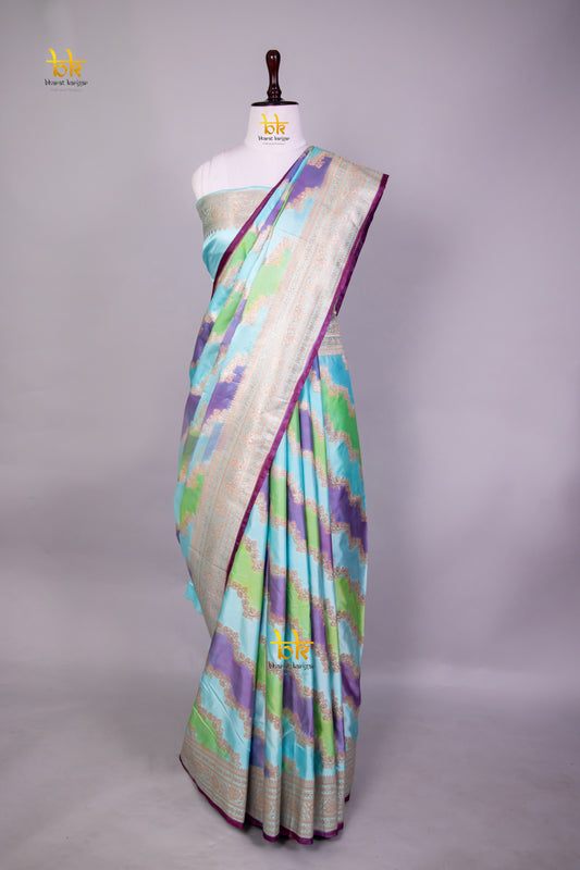 Banarasi mashru handloom Silk code-BYD119