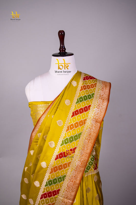 Banarasi mashru handloom Silk code-BYD127