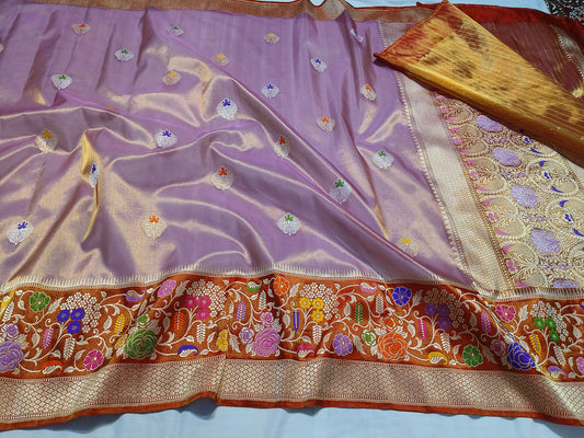 Banarasi Tissue handloom Silk Saree code-BTA12