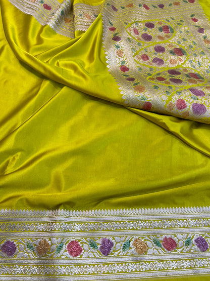 Banarasi mashru handloom Silk code-BSH73