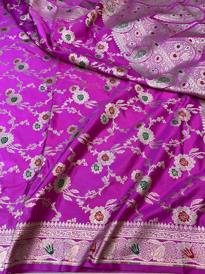Banarasi mashru handloom Silk code-BSH57