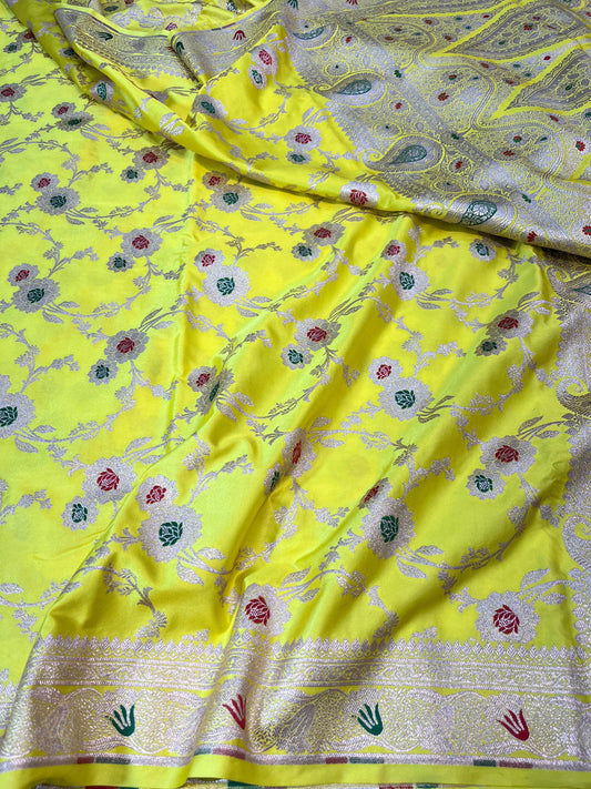 Banarasi mashru handloom Silk code-BSH56