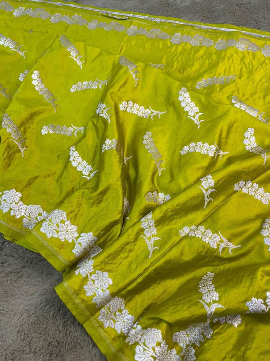 Banarasi mashru handloom Silk code-BSH61