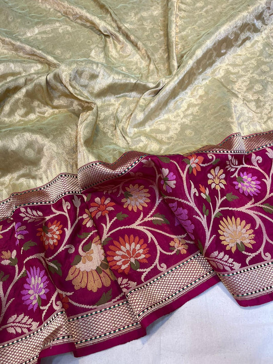 Banarasi Tissue handloom Silk Saree code-BTA18