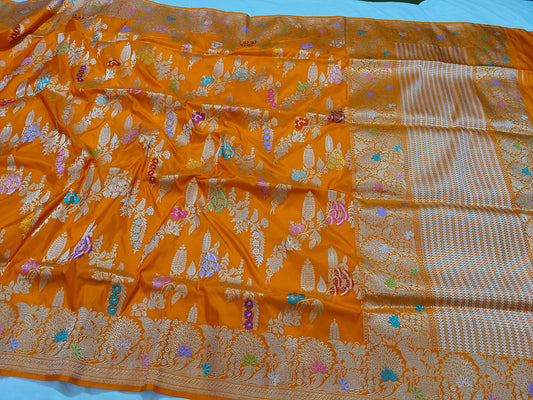 banarasi pure katan silk Saree Code-WEA066