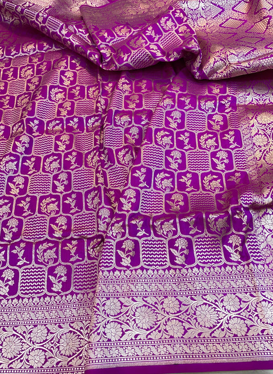 banarasi pure katan silk Saree Code-WEA056