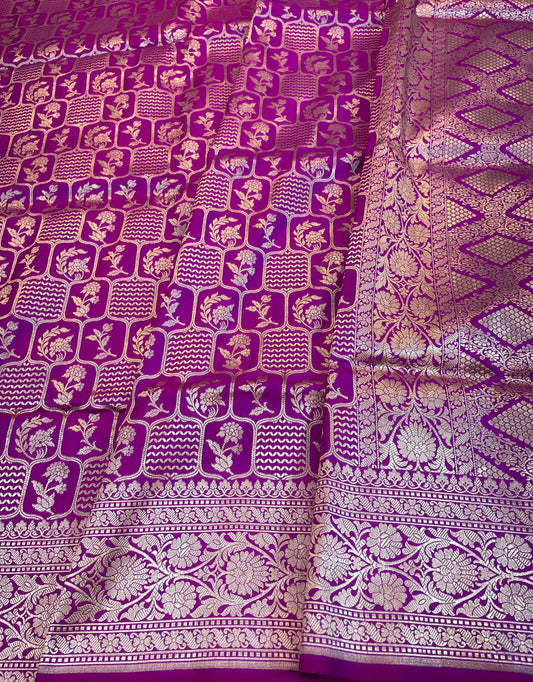 banarasi pure katan silk Saree Code-WEA056