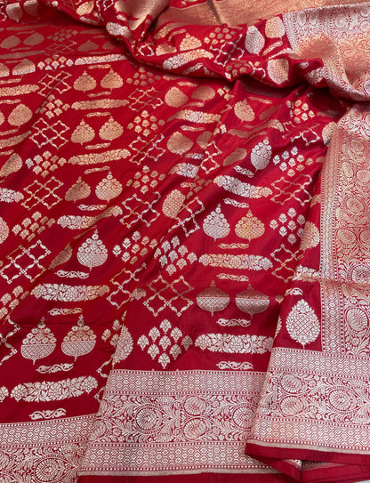 banarasi pure katan silk Saree Code-WEA058