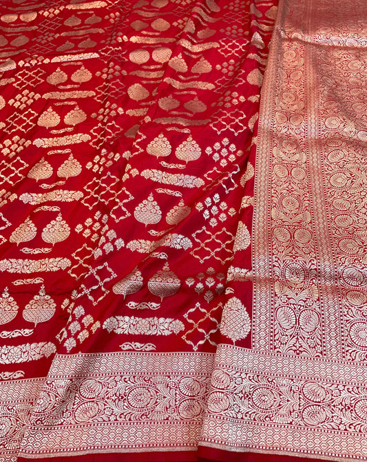 banarasi pure katan silk Saree Code-WEA058