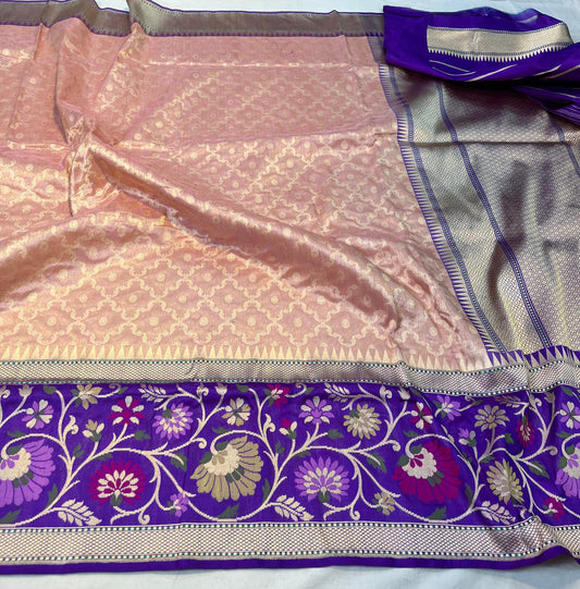 banarasi pure katan silk Saree Code-WEA053