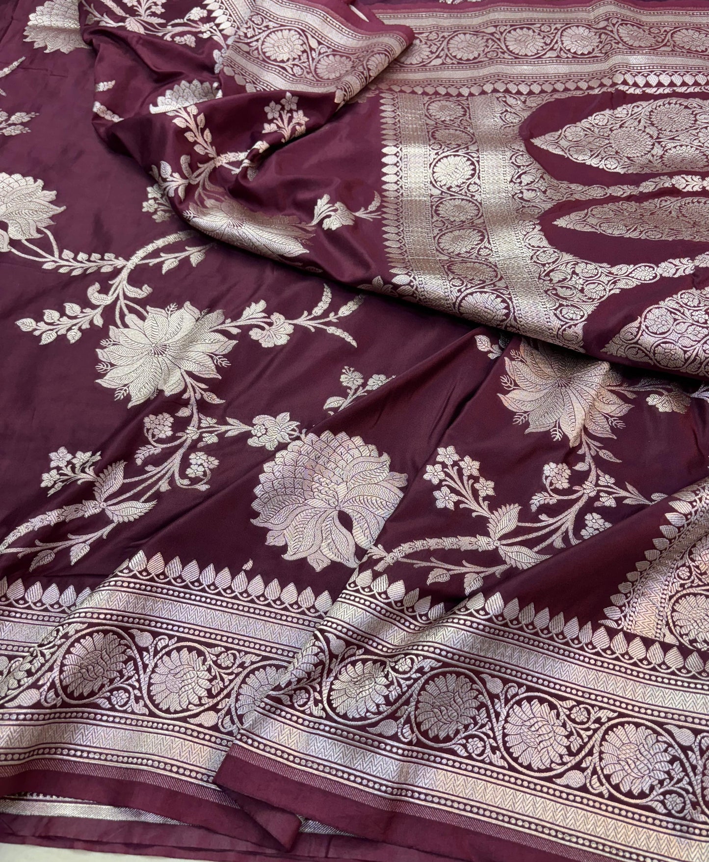 Banarasi mashru handloom Silk code-BSU11